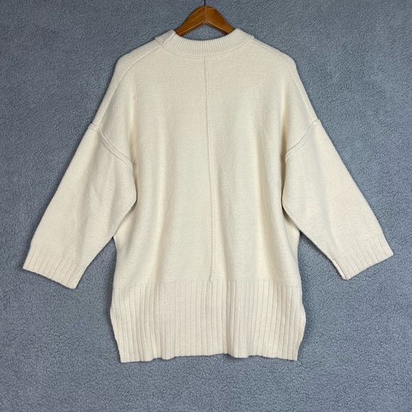 Free People Cream Oversized Sweater Size XS Cream - Picture 10 of 10